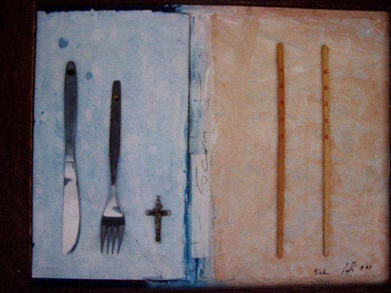 Datei:Stiller Östliche und westliche Weltgegensätzlichkeiten (Assemblage).jpg